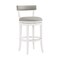 Alaterre Furniture Hanover Swivel Bar Height Bar Stool, White and Gray, 2PK ANHN02PDCR2 - alternate 1